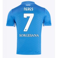 Camiseta SSC Napoli David Neres #7 Primera Equipación Replica 2024-25 mangas cortas